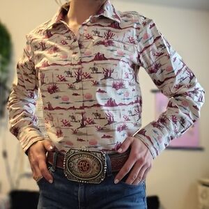 Ariat Western Landscape Fitted Women's Shirt